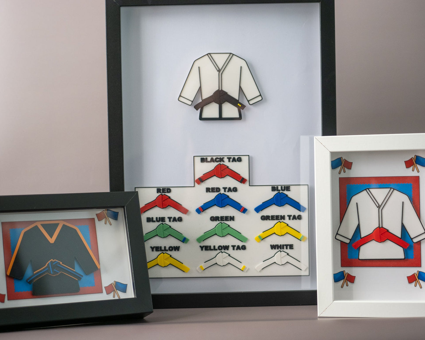 Personalised 3D Printed Framed Martial Arts Uniform 6x4