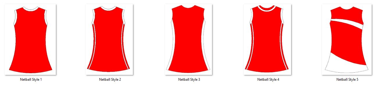 Personalised 3D Printed Framed Netball Uniform