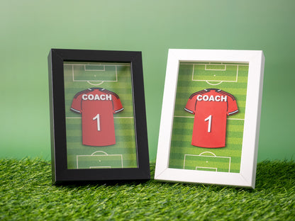 Club Inspired Personalised 3D Printed Football/Rugby Framed Shirt