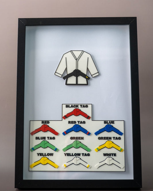 Personalised 3D Printed Martial Arts Progression Frame (A4)
