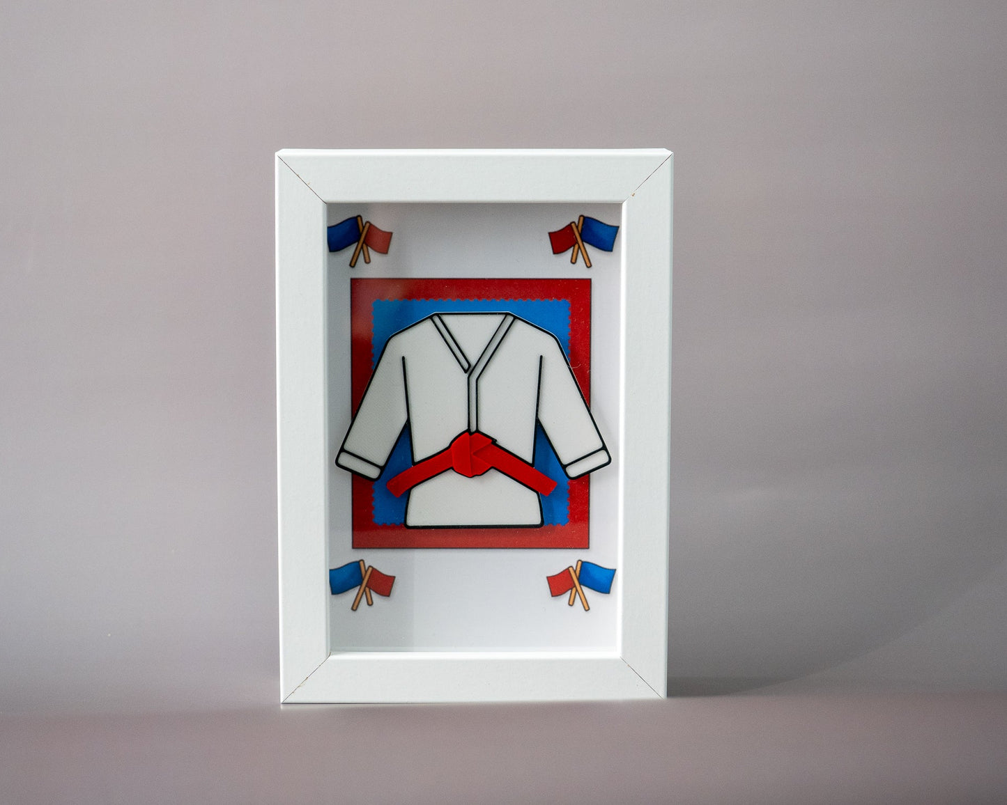 Personalised 3D Printed Framed Martial Arts Uniform 6x4