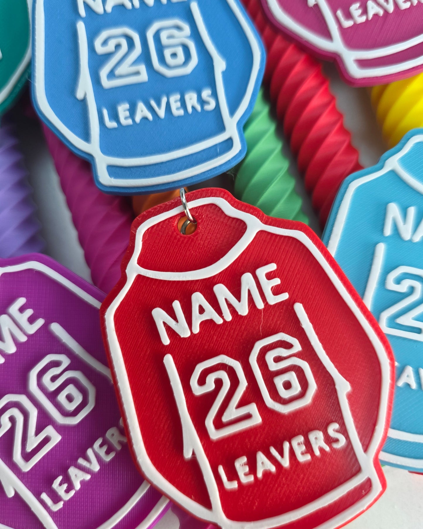 Personalised 3D Printed Leavers Hoodie Keyring