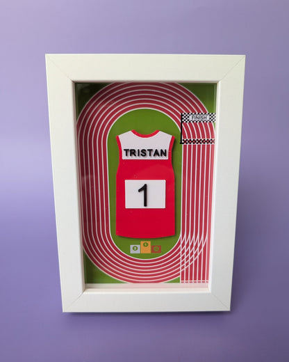 Personalised 3D Printed Framed Sports Shirt